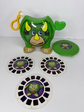 Fisher Price Mattel - Frog - View Crew View Master 3d With Original Reels +extra